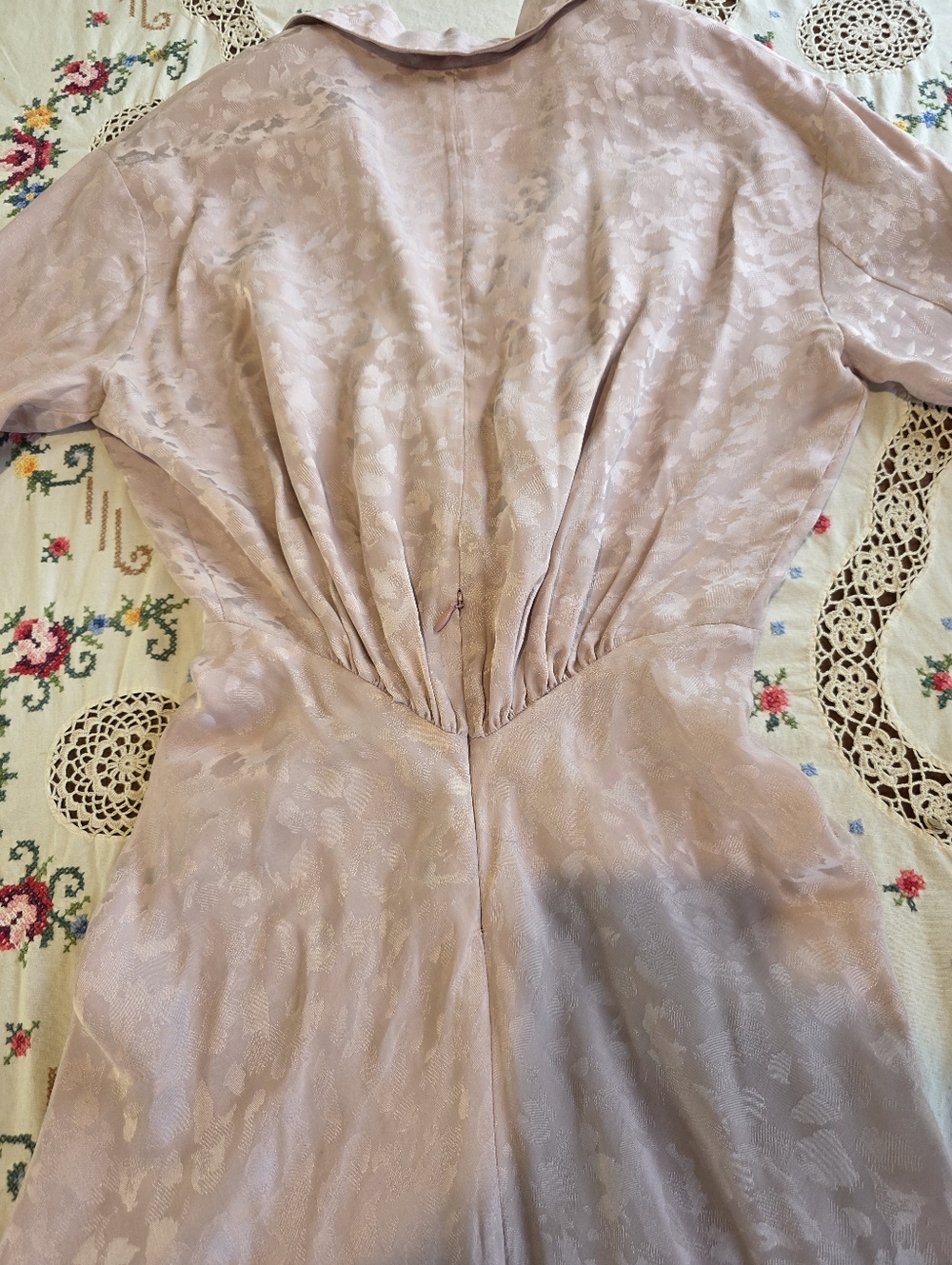 Zadig And Voltaire 100% Silk Rozo Jacquard Leopard Print Lilac dress Size XS - Picture 11 of 16